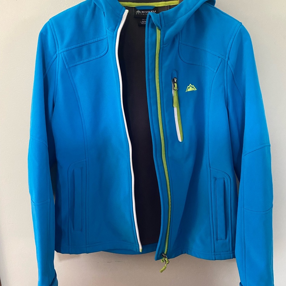 Snozu blue  women’s‎ Jacket with Lime Highlights size medium